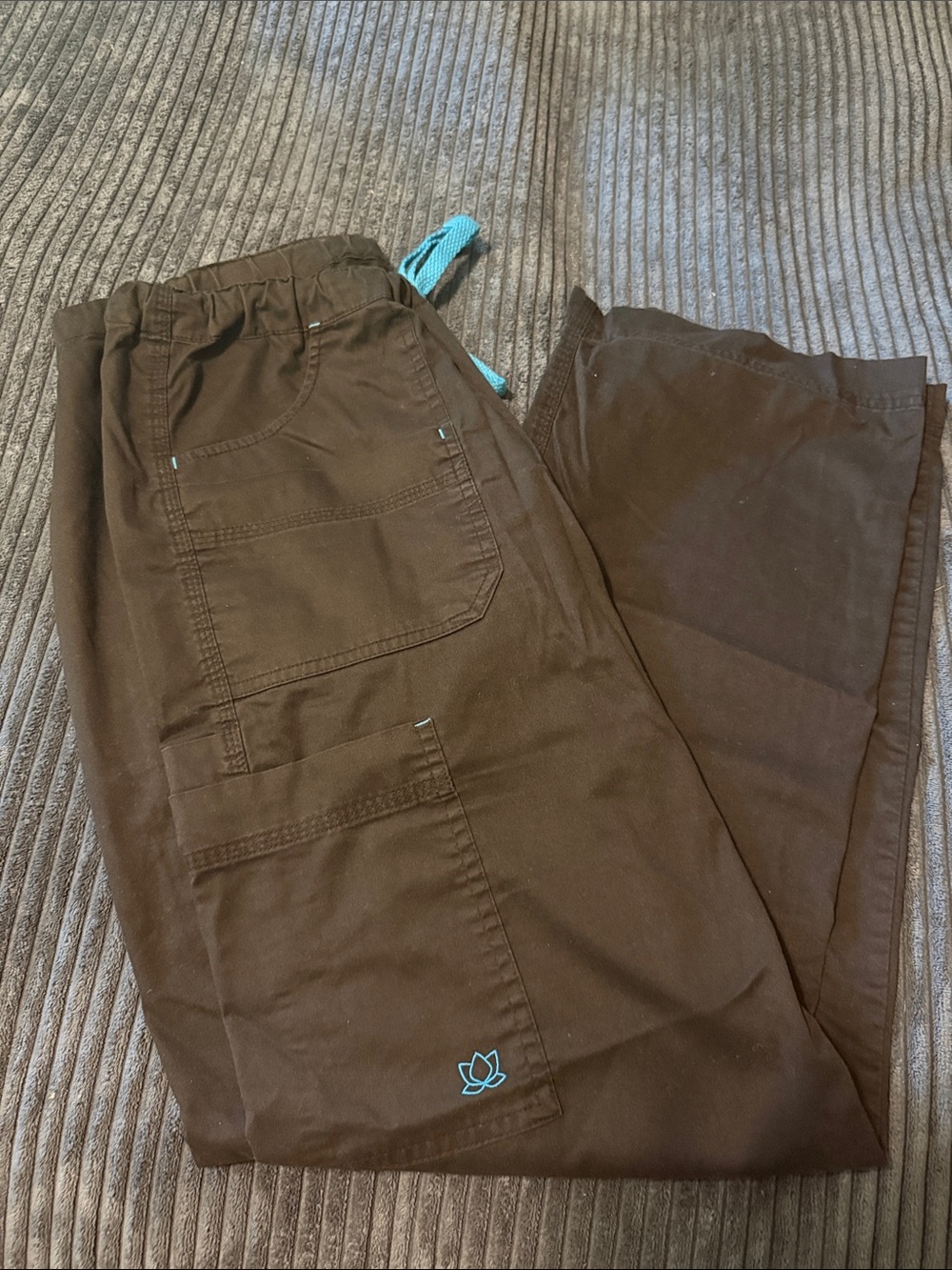 Women’s Scrub Pants with Teal Accents